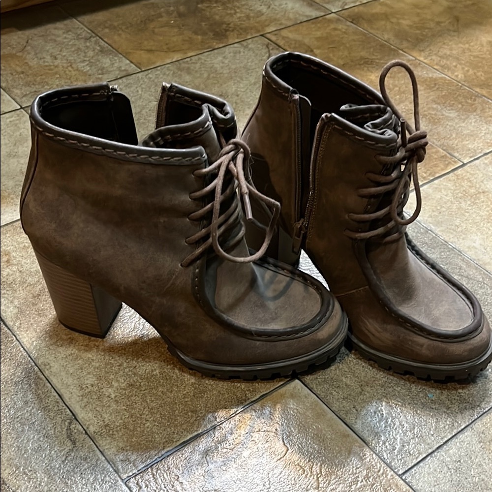 Sugar Brown Ankle Boots for Women